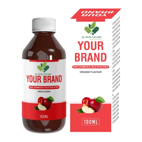 Apple Iron Vitamin B12 Folic Acid Syrup - Dosage Form: Liquid