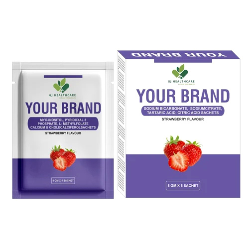 Strawberry Sodium Bicarbonate Sodiumcitrate Tartaric Acid Citric Acid Sachet - Dosage Form: Powder