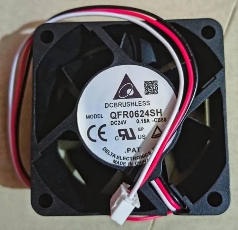 DELTA 24V QFR0624SH 0.15A 60*25MM 6cm Ultra-Quiet Inverter Cabinet Cooling Cooler  (Black)