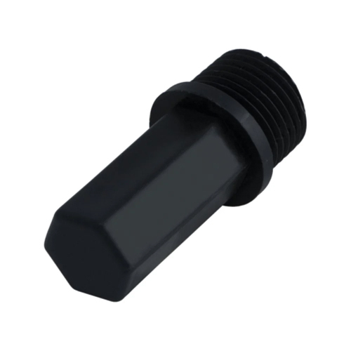 Black Upvc Long Plug - Diameter: 1/2 Inch (In)