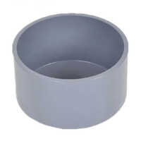 Agricultural Pipe Fitting End Cap - Color: Grey