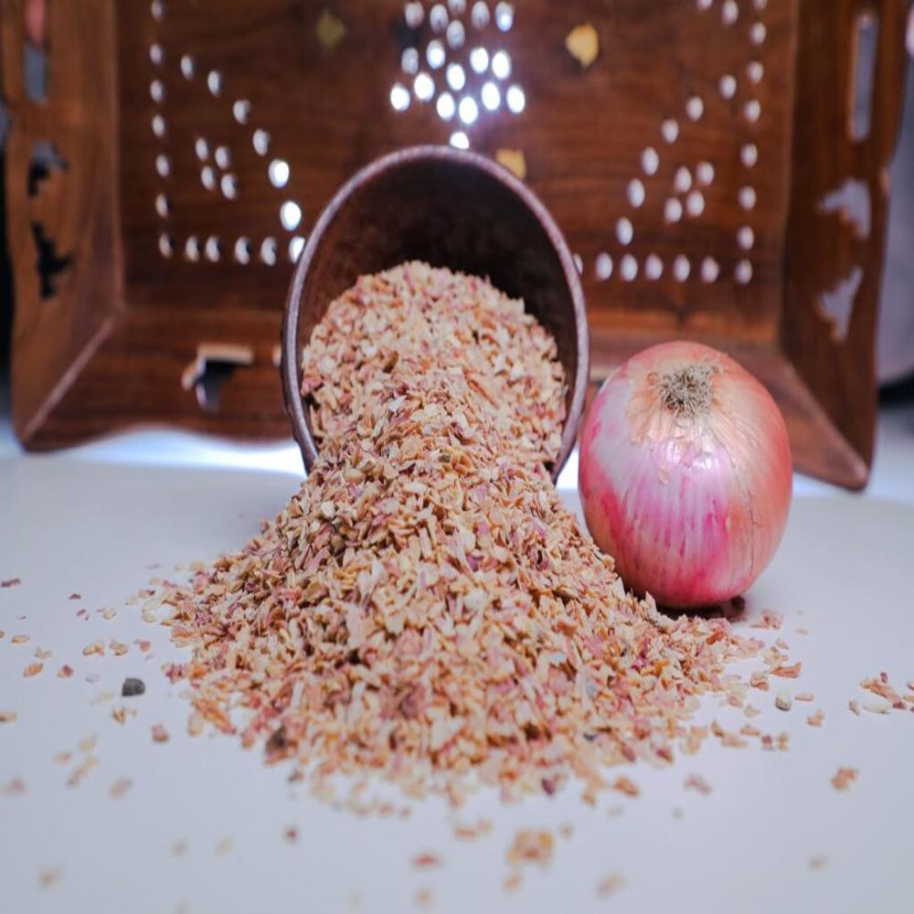 Dehydrated Pink Onion Minced - Dehydration Method: Normal