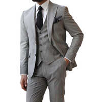 Mens Formal Lining Suits - Color: Grey