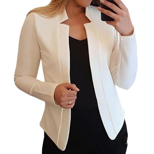 Ladies White Color Blazer