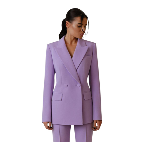 Ladies Purple Color Blazer - Feature: Comfortable
