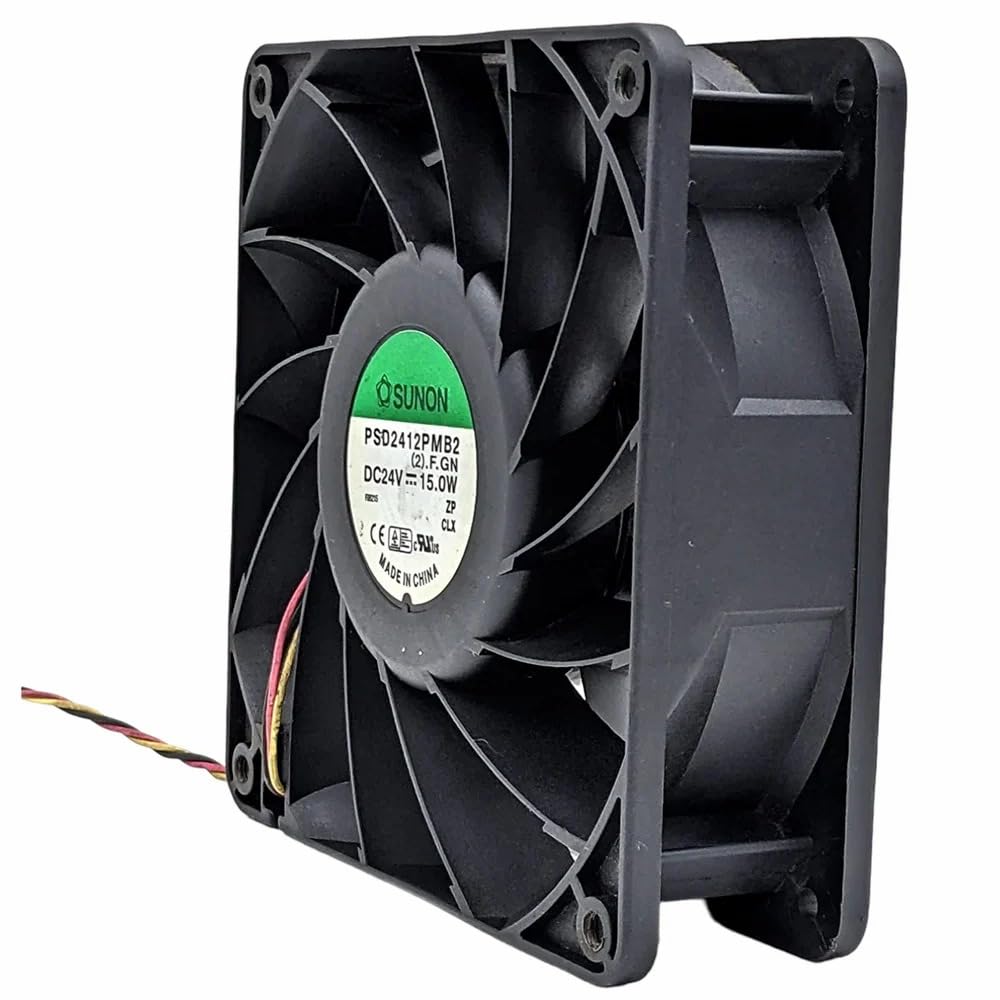 SUNON PSD2412PMB2 Axial Fan DC 24V-15.0W DC Cooling Fan,120 * 120 * 38mm 3Wire