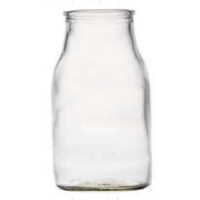 200 Ml Flat Mouth Bottle - Color: Transparent