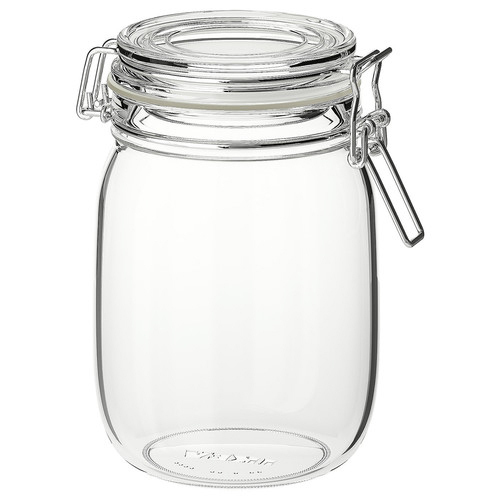 Glass Storage Round Shaped Transparent Jar For Home Uses