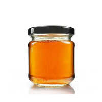 Transparent Glass Honey Bottle