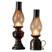 Glass Candle Lamp - Color: Golden