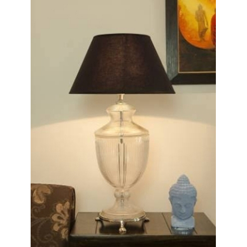 12 Inch Round Table Glass Lamp