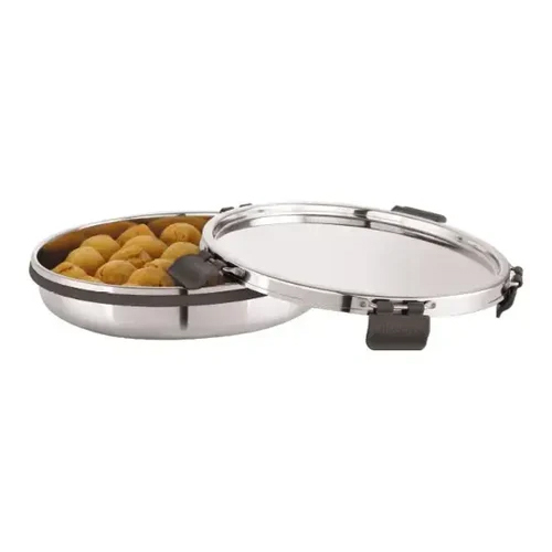 Hercules Stainless Steel Airtight Container With Steel Lid - Capacity: 3 Ltr