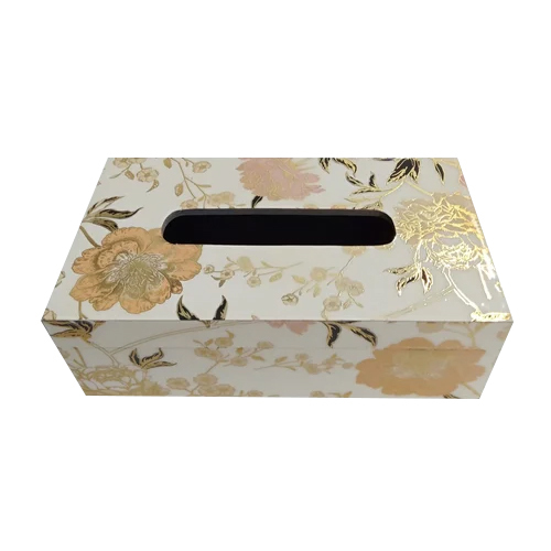 Wooden Tissue Paper Box - Features: Durable