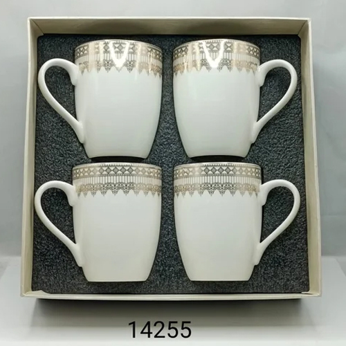 Vigneto Coffee Mugs 4 Pcs Set - Capacity: 300 Milliliter (Ml)