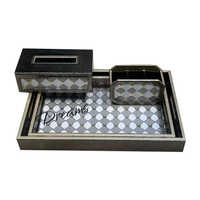 Leather Corporate Gift Set - Color: Black