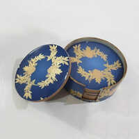 Round Wooden Mdf Tea Coaster - Design: Modern