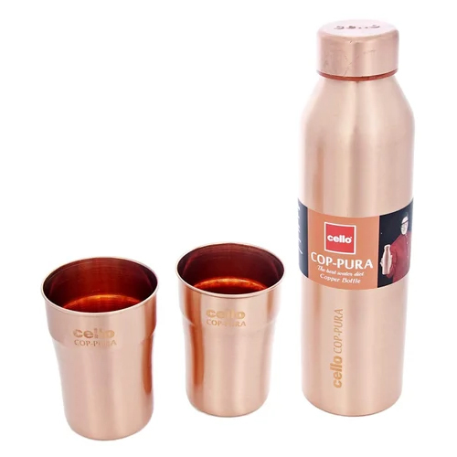 Cop-Pura Moksha Copper Gift Set Of 3 Pcs - Features: Corrosion Resistance