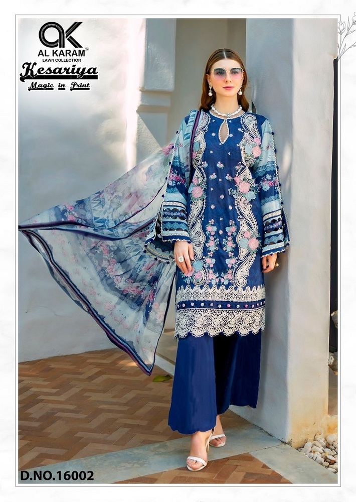 Alkaram Kesariya Vol-16  Karachi Dress Material