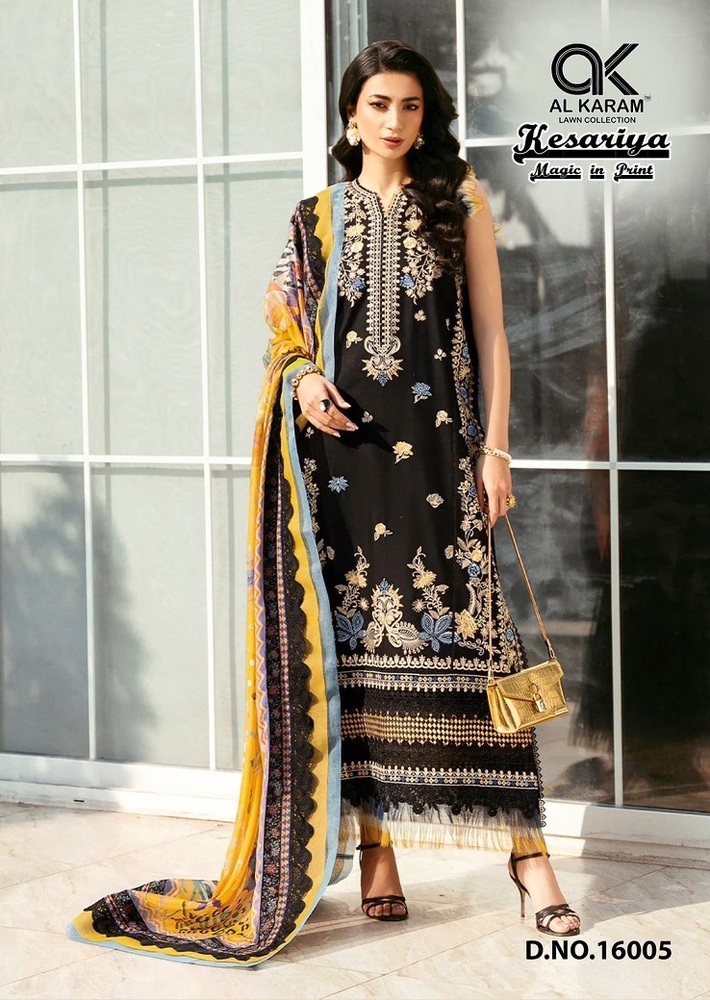 Alkaram Kesariya Vol-16  Karachi Dress Material