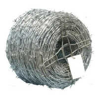 Galvanized Iron Barbed Wire - High-quality Iron Material | Resilient Rust & Corrosion Resistance For Industrial Fencing Solutions, Warranty Included