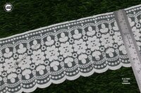 White Organza  Flower Lace - Color: Wiht