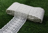 White Organza  Flower Lace