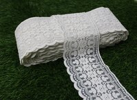White Organza  Flower Lace