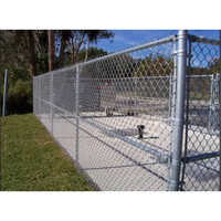 Gi Chain Link Mesh - Galvanized Iron, Various Lengths Up To 100 Ft, Silver Finish, Square Holes, - Easily Assembled, Eco-friendly, Usage: Fencing, Enclosures