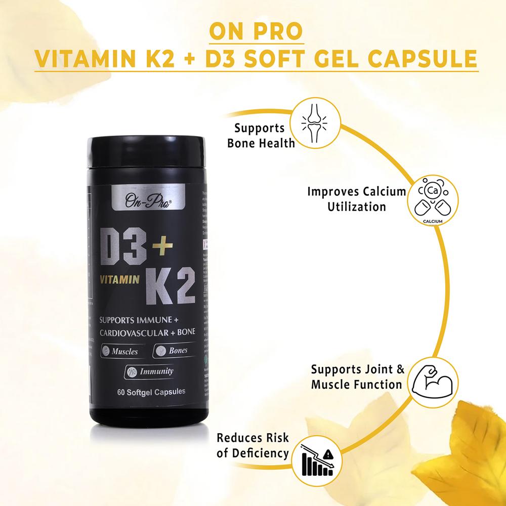 VITAMIN K2 + D3 SOFT GEL CAPSULE 