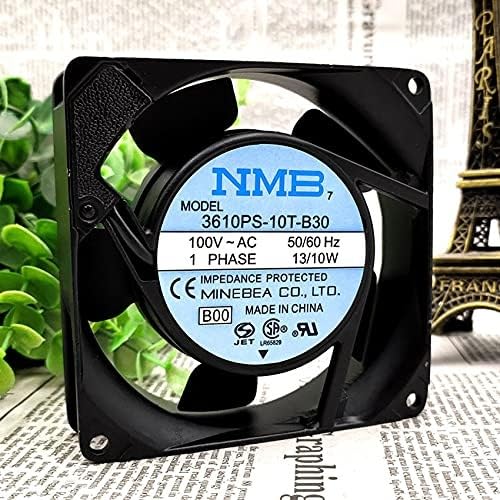 NMB-MAT 3610PS-10T-B30 Axial Fan 100V~AC 50/60 Hz 13/10W DC Brushless Air Cooling Fan 3100 RPM 90 * 90 * 25mm 2-Wire