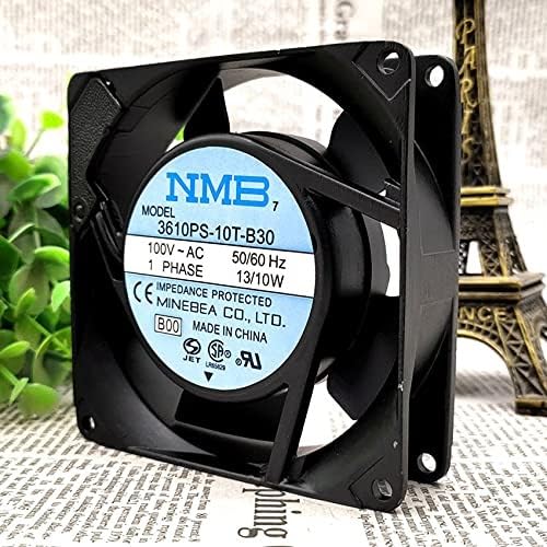 NMB-MAT 3610PS-10T-B30 Axial Fan 100V~AC 50/60 Hz 13/10W DC Brushless Air Cooling Fan 3100 RPM 90 * 90 * 25mm 2-Wire