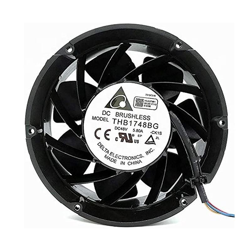 DELTA THB1748BG 48V DC 172mm 17251 3.5A 20.3CFM 8000RPM 165W Server Power Inverter Ball Bearing Axial Cooling Fan