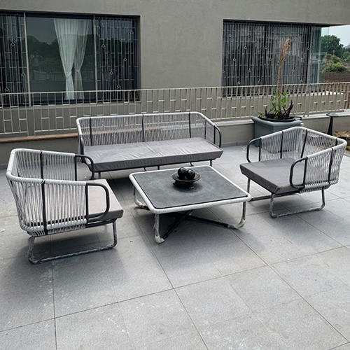 Outdoor Braided Rope Sofa Set - Application: Holiday Resort