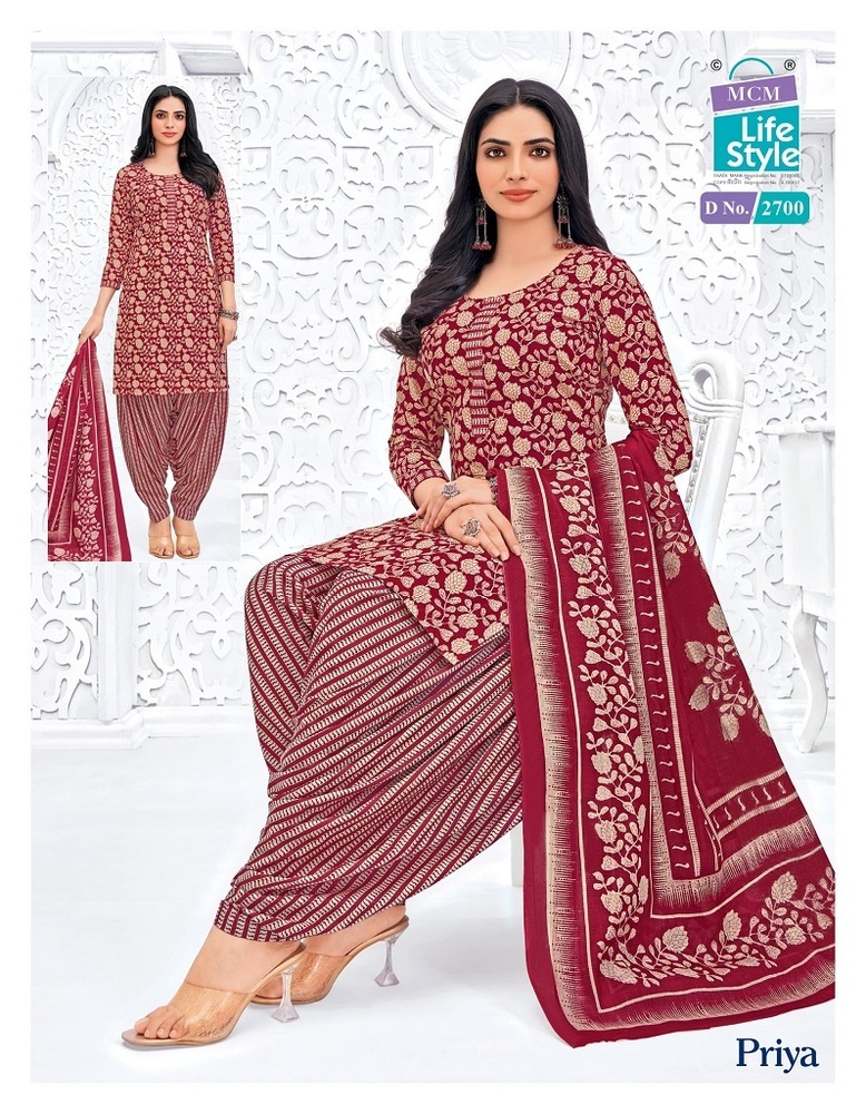 Mcm Priya Vol-27  Dress Material