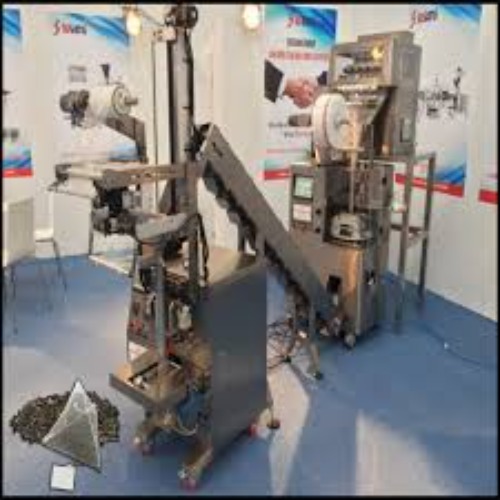 PYRAMID TEA BAG PACKING MACHINE WITH OUTER WRAPPING