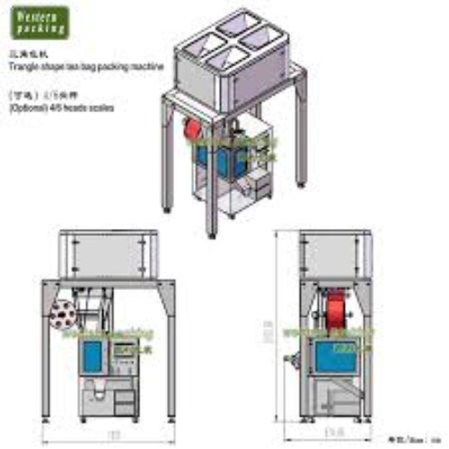 PYRAMID TEA BAG PACKING MACHINE WITH OUTER WRAPPING