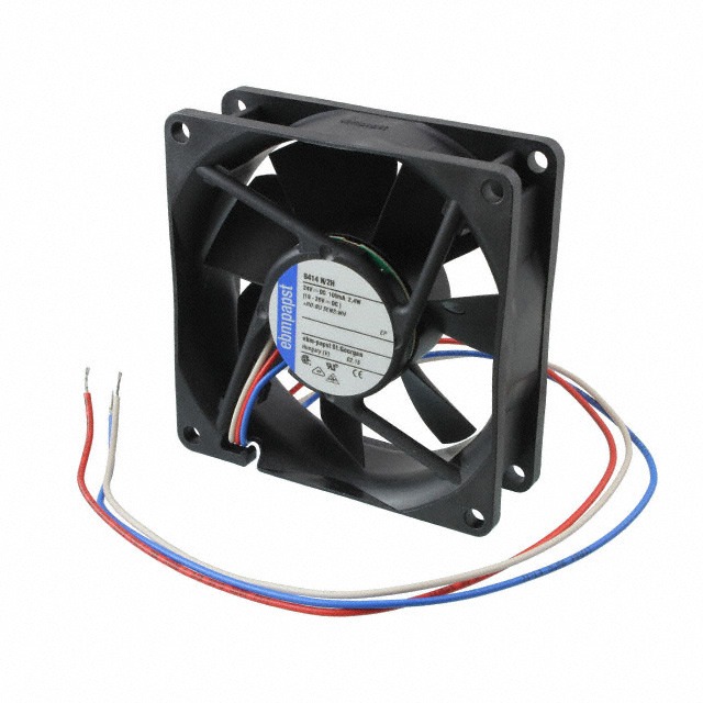 EBM PAPST 8414 N/2H DC Brushless Fan 24V 2.4W 8025mm 3 Wire Connector Graphics Card Cooling Fan
