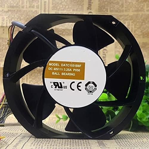 AVC DATC1551B8F Axial Fan 48V-3.25A DC Brushless Air Cooling Fan 2500 RPM 172 * 150 * 51mm 4Wire (Metal)