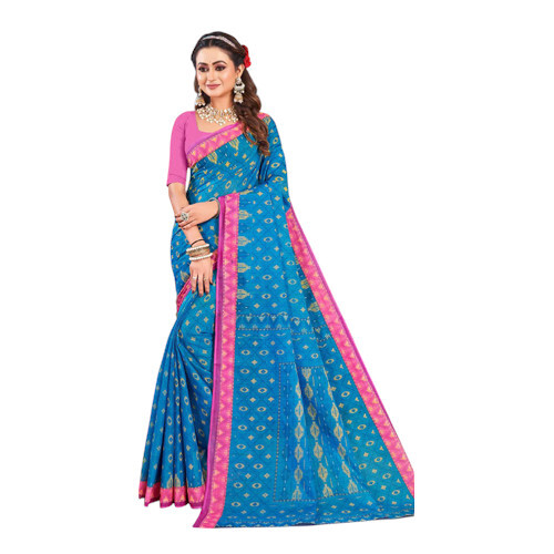 D No-14158 Printed Saree - Color: Different Available