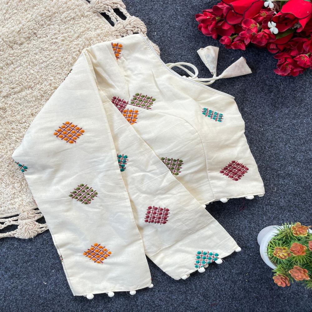 Designer pure Khadi Cotton Blouse