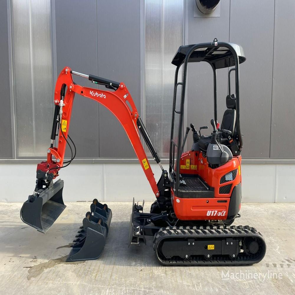 Mini Excavator U 17 - Color: Red