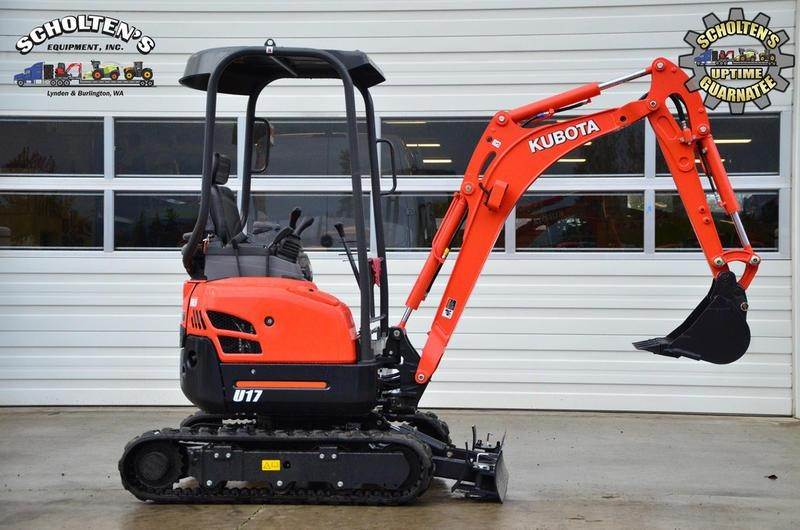 Mini Excavator U 17 - Color: Red