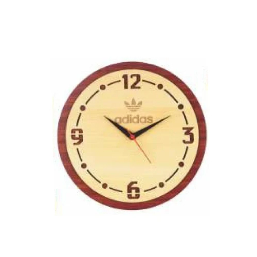 Designer Mdf Wooden Wall Clock For Office - Features: Controller