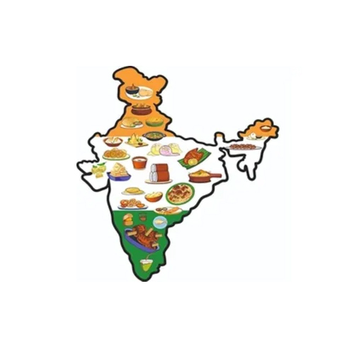 Indian Map Fridge Magnet