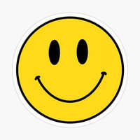 Smiley Fridge Magnets - Color: Yellow