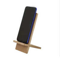 Mdf Wood Material Mobile Phone Stand - Color: Brown