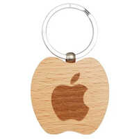 2x3 Inch Wood Key Ring