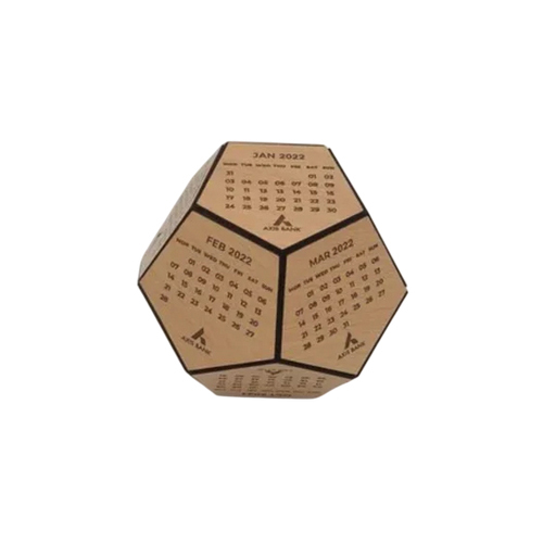 Engraving Hexagon Table Calander