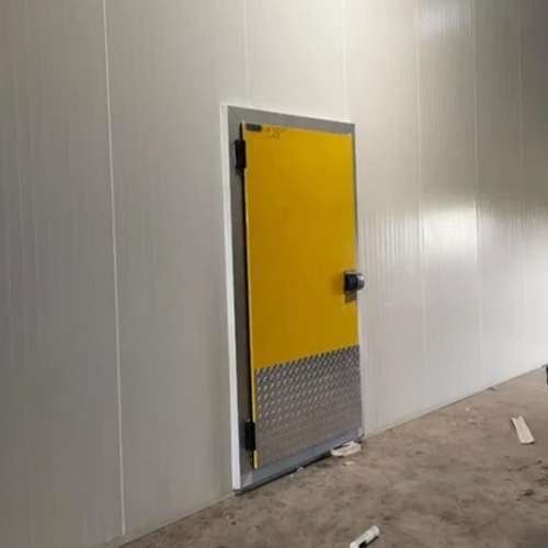 Single Phase Cold Storage Door - Color: Yellow