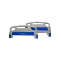 Hospital Cot Head And Leg Bows - Color: Blue/sea Green/wood